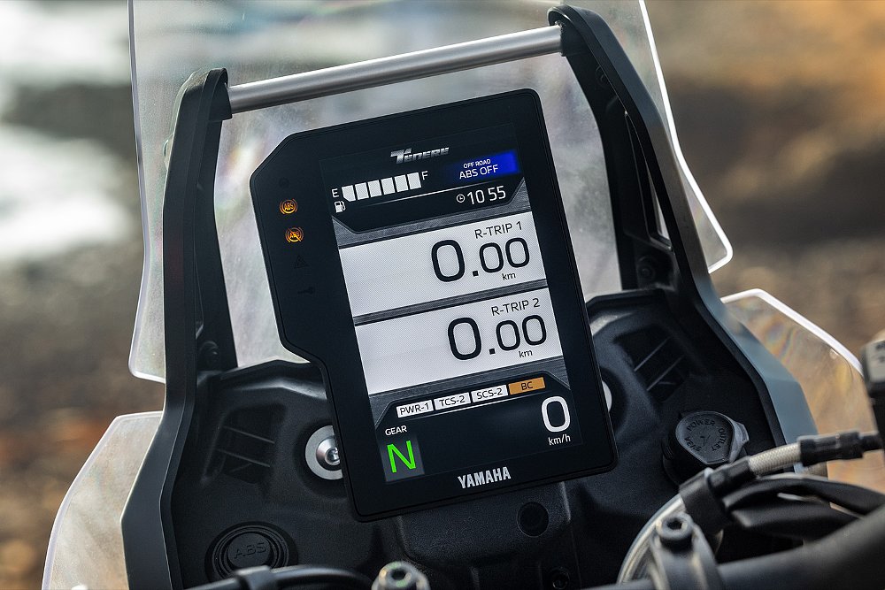 Painel TFT vertical da Yamaha Ténéré 700 World Raid