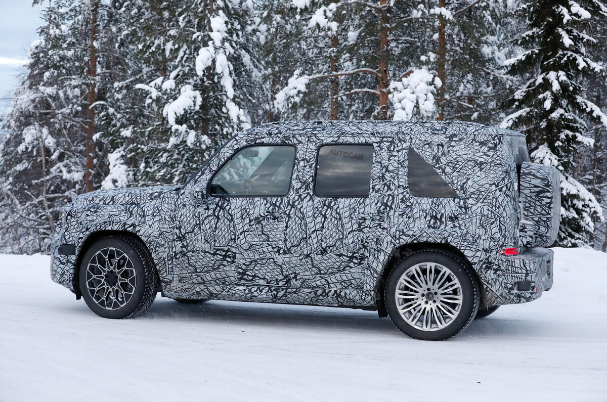 Renderização do Mercedes-Benz 'Little G' em vista lateral