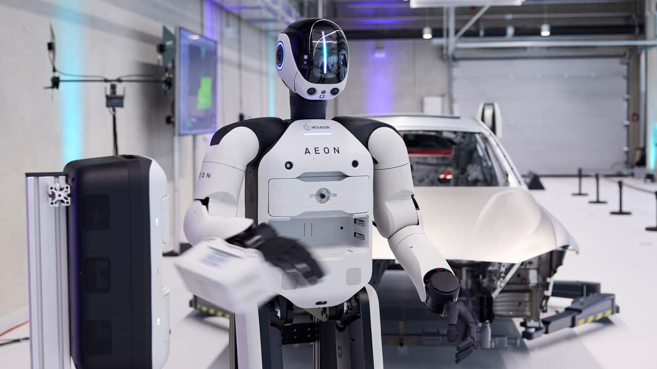 Robô humanoide 'AEON' da Hexagon, utilizado pela BMW