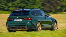 Detalhe do perfil lateral do BMW M3 CS Touring 2025