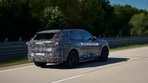 Protótipo do BMW iX5 FCEV em testes, mostrando a tecnologia de célula de combustível