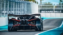 Detalhe do Bugatti Bolide 2026 em Miami