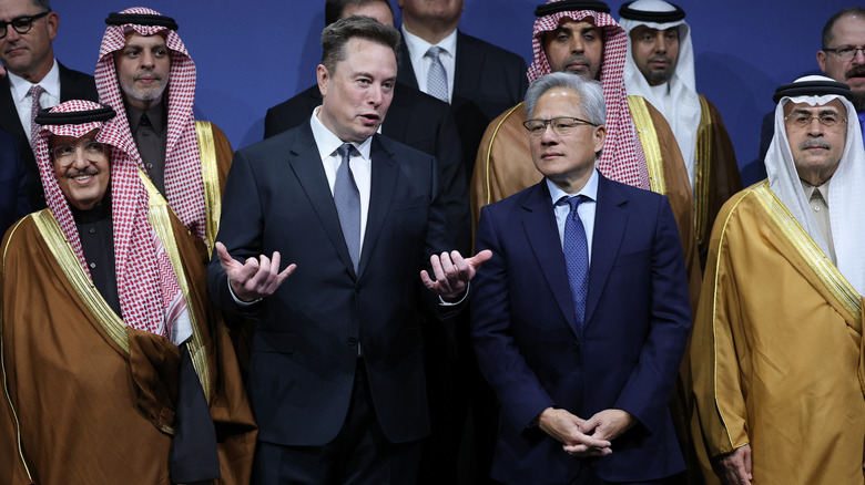 Elon Musk, CEO da Tesla, em um evento automotivo