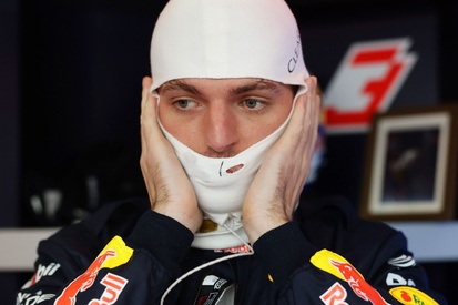 Max Verstappen em seu carro da Red Bull Racing