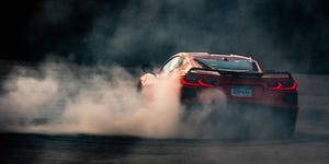 Dodge Charger doing a burnout