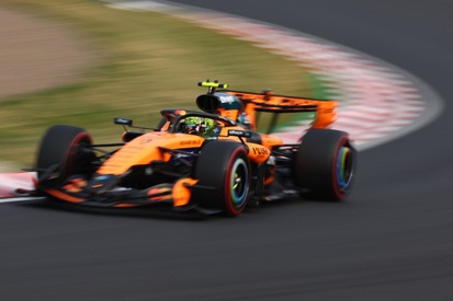 Lando Norris da McLaren em ação durante o GP do Japão de F1