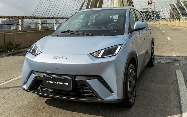 BYD Dolphin Mini, um dos modelos produzidos na fábrica de Camaçari
