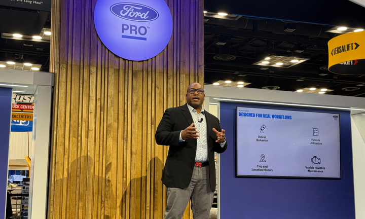 Tela do aplicativo móvel Ford Pro AI