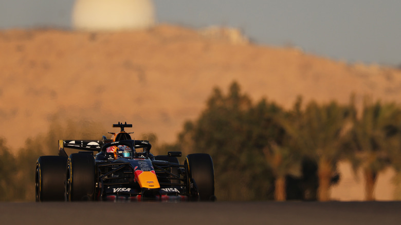 Fumaça de explosão durante corrida de F1