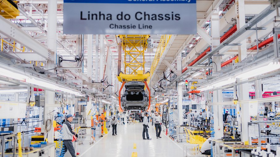 Representação gráfica da fábrica da GWM no Brasil