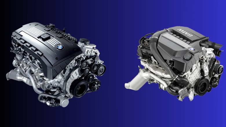 Comparativo visual entre os motores BMW N54 e N55