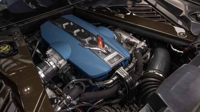 Chevrolet Corvette C8 ZR1 em alta velocidade