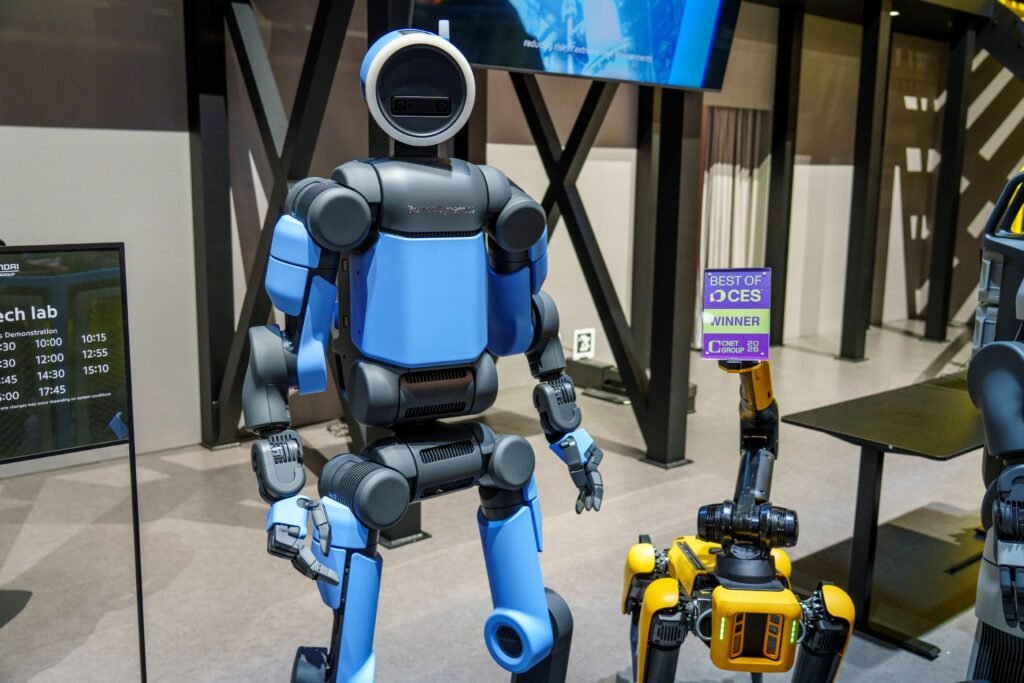 Robô humanoide da Hyundai em exposição na CES 2026