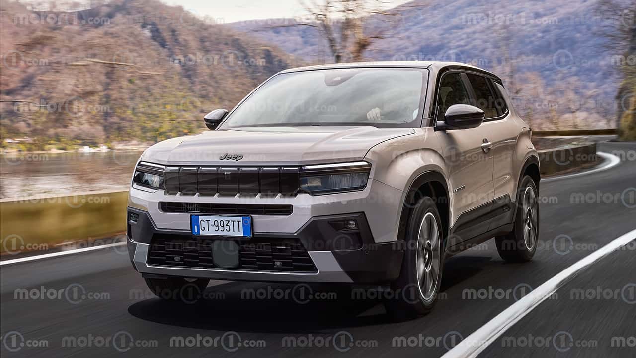 Projeção do Jeep Avenger 2027 com novo visual
