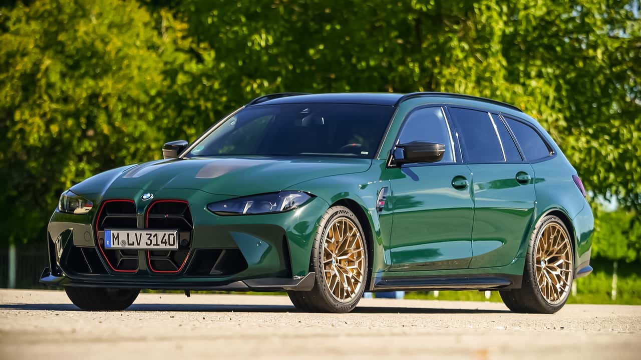 BMW M3 CS Touring 2025 em teste, vista frontal