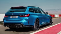 BMW M3 CS Touring 2025, interior com detalhes em carbono