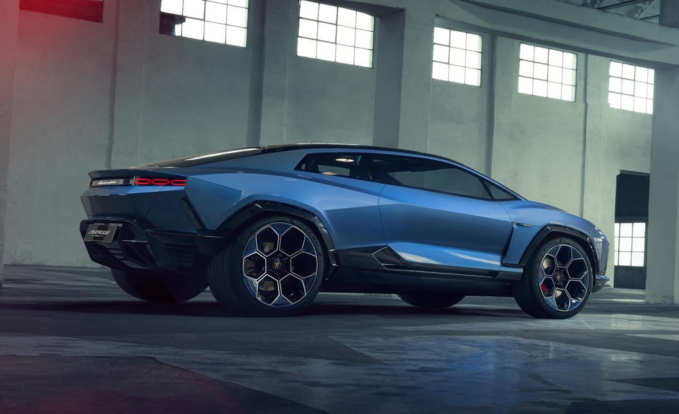 Lamborghini Lanzador Concept 2029, vista traseira e design futurista