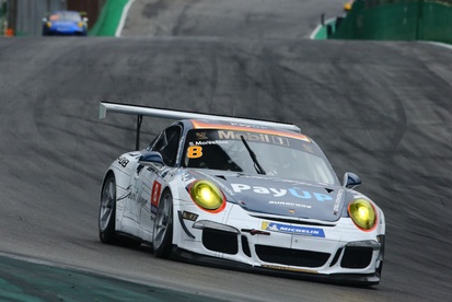 Detalhe de um Porsche Cup em Interlagos