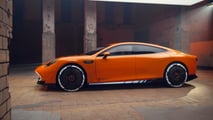 Conceito de um cupê esportivo Mercedes-AMG GT XX, visão traseira
