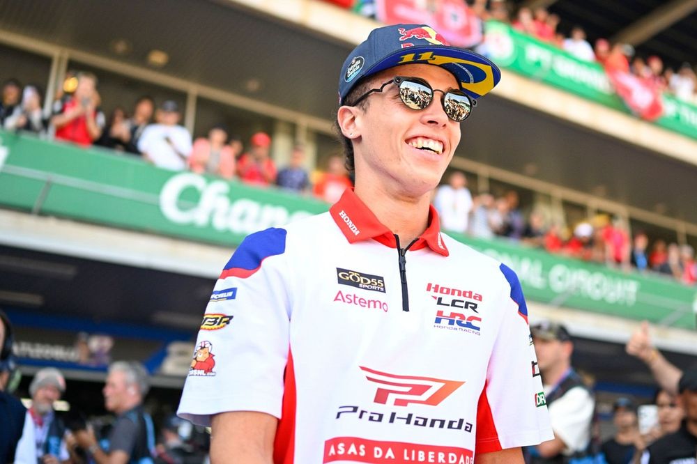 Diogo Moreira da Team LCR Honda em ação na MotoGP