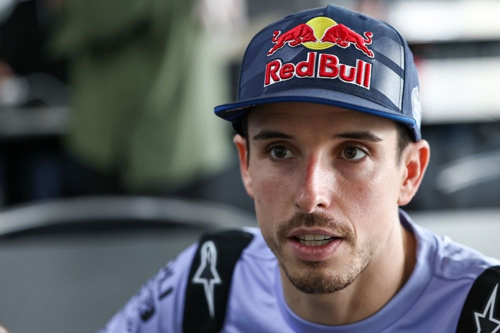 Álex Márquez pilotando sua moto da Gresini Racing