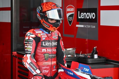 Marc Márquez em sua moto da Ducati