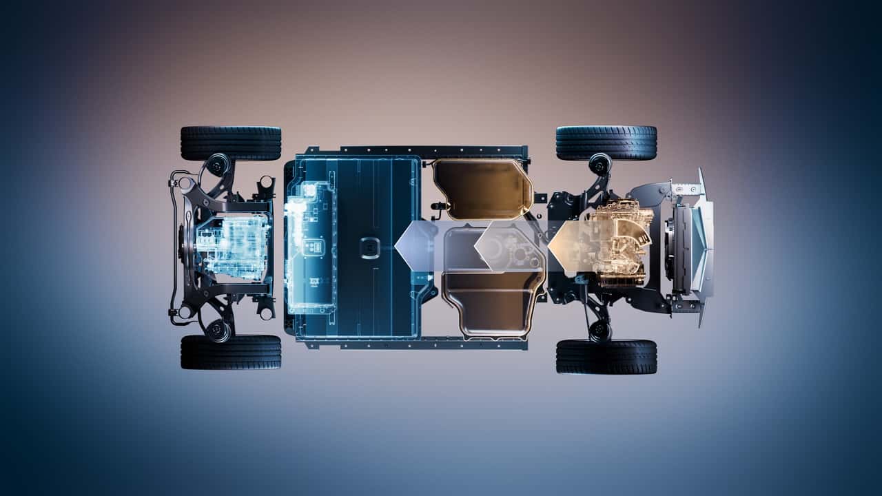 Diagrama da nova plataforma elétrica da Renault