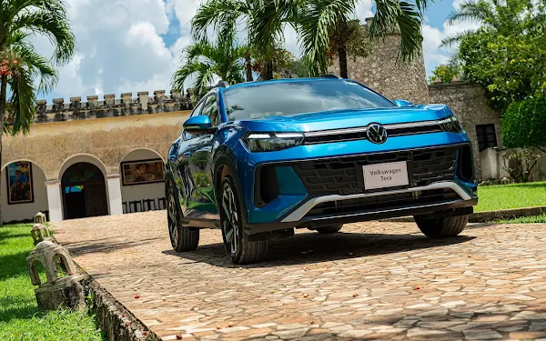 Volkswagen Tera 2026 branco em um estúdio