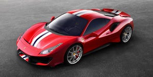 Ferrari 488 Pista vermelha em destaque, imagem de alto desempenho