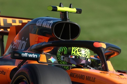 Lando Norris em seu carro McLaren