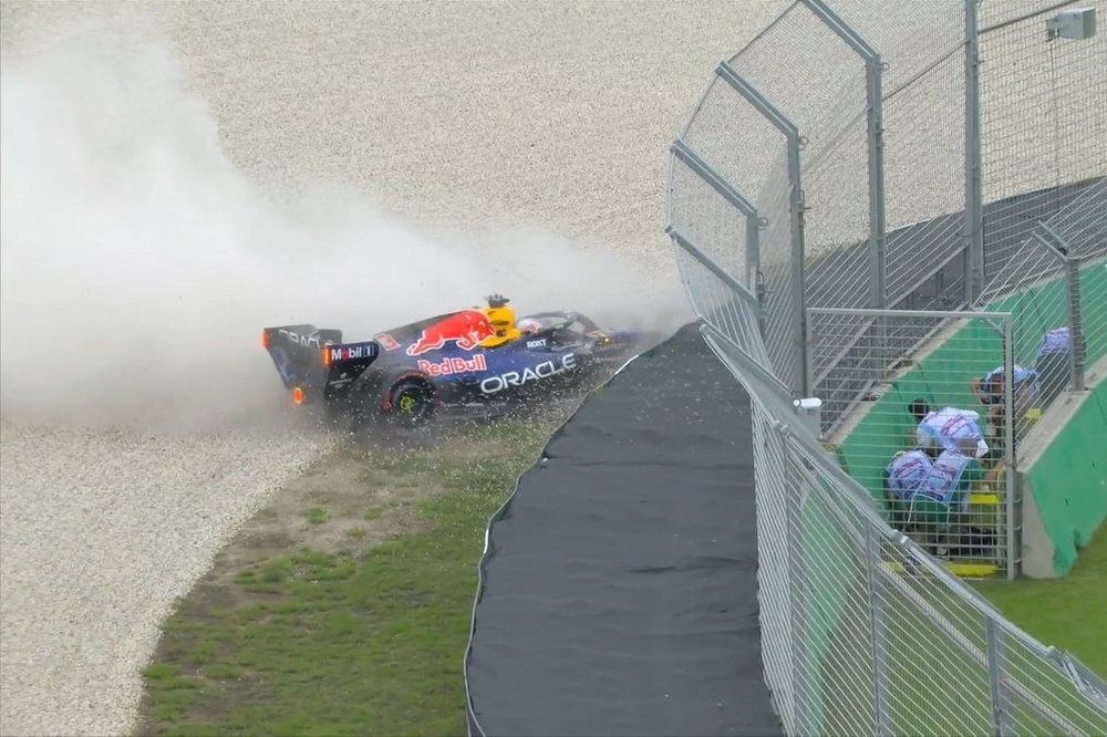 Acidente de Max Verstappen no GP da Austrália