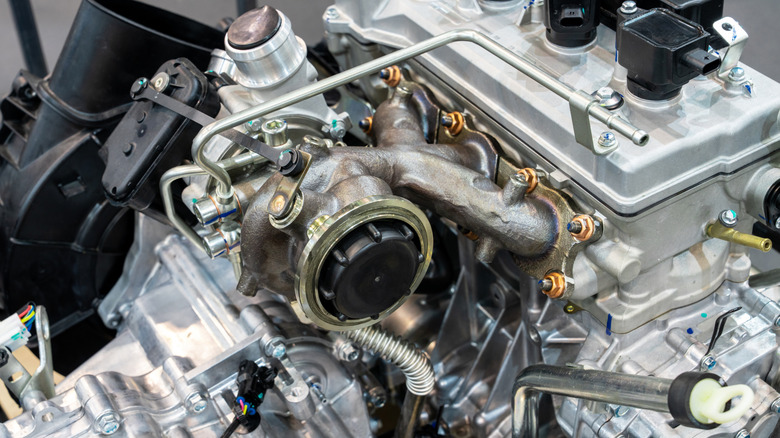 Motor de corrida Offenhauser com alta pressão de turbo
