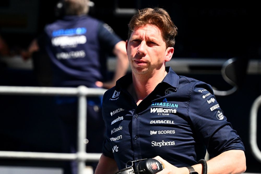 James Vowles, chefe da equipe Williams de Fórmula 1, em entrevista ou coletiva de imprensa